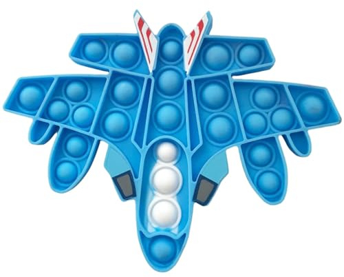 Fidget Popper, Poppet Fidget Toy, Airplane Bubble Popper Fidget Model, Sensory Bubble Popper Fidget Tool Suitable for Relaxing Emotions and Reducing Stress