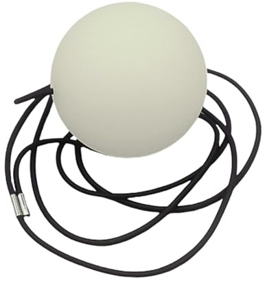 Street Hockey Training Ball Rebounder Field Hockey Training Equipment Lacrosse Ball Trainer Equipment with Heavy Duty Elastic Line Compatible with All Sticks, Glow in the Dark