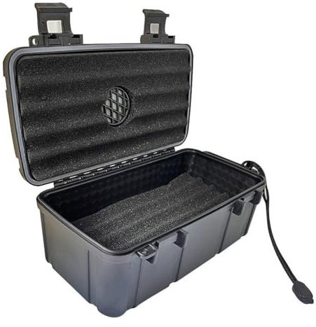 mophrati Estuche para humidificador de Viaje para Puros, Fresco y Seguro en Cualquier Lugar, humidificadores de Viaje para Puros, Estuche para humidificador cigarros ABS, para