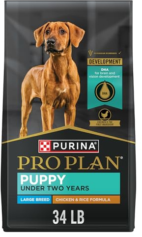 Purina Pro Plan Large Breed Dry Puppy Food, Chicken and Rice Formula - 34 lb. Bag