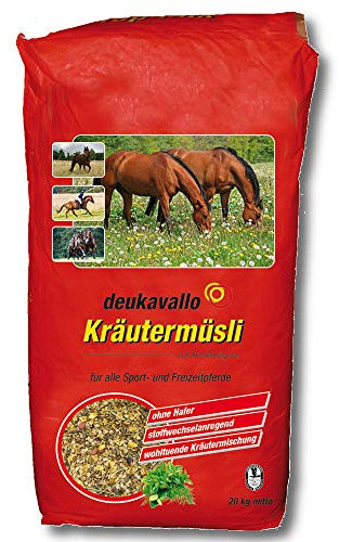 deukavallo Kräutermüsli | Kräutermüsli für Sport- und Freizeitpferde | 20 kg