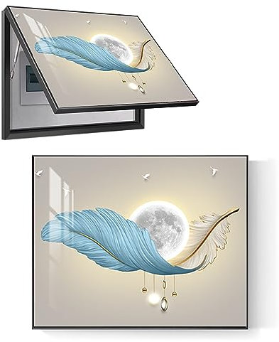 SJASD Caja Medidor Eléctrico Pintura Decorativa,Modernos Tapa Decorativa para Cuadro Electrico,Tapa Contador de luz Cuadros Decorativos,Medidor eléctrico Cuadro de distribución Cuadro