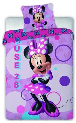 arlis Minnie Disney Duvet Cover Set - 1 Duvet Cover 140 x 200 cm + 1 Pillowcase 63 x 63 cm (Minnie Disney Duvet Cover Set - C, 140 x 200 cm | 63 x 63 cm)
