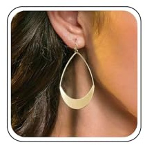 Aneneiceera Vintage Hohle Ovale Ohrringe Gold - Geometrische Kreis Filigrane Tropfen Schmuck Für Frauen Und Mädchen