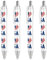 fifbird I Love Kugelschreiber mit USA-Flagge, einziehbar, feine Spitze, runder Schaft, blaue Stifte für Notizbuch, Schreiben, Büro, Arbeit, 0,55 mm, schwarze Tinte, 4 Stück