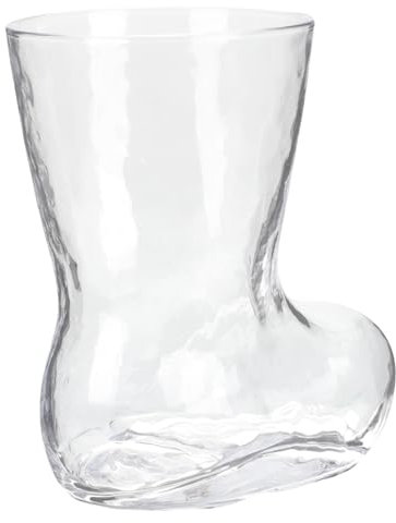 SHOWERORO Tasse Verre Transparent Forme De Bottes Idéale Pour Bières Cocktails Et Jus Décoration Originale Pour Fêtes Et