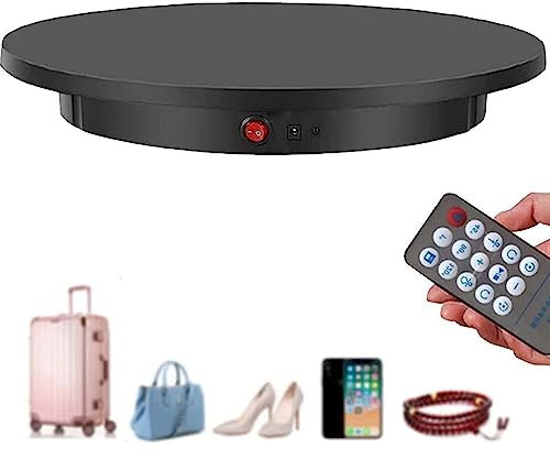 Supporto espositivo Rotante motorizzato, carico 23,6 pollici/16,5 pollici/330 libbre, Piatto Girevole Elettrico Rotante a 360 Gradi per Esposizione di Prodotti fotografici, Piatto Girevole per fotogr