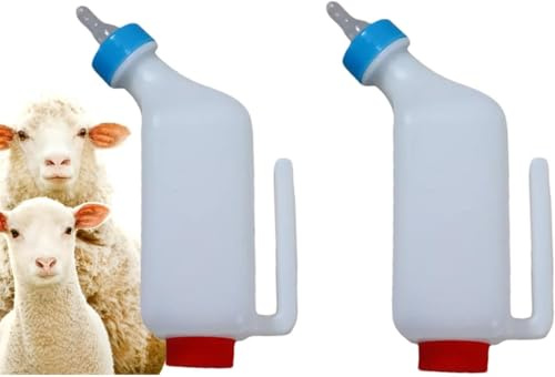 Générique Biberon d'Allaitement pour Agneau - Biberons pour Agneaux | Accessoire D'élevage Inversible Pour Chèvres, Moutons, Chiots Et Petits Animaux