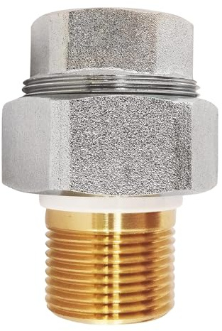 SOMATHERM FOR YOU - Raccord isolant diélectrique F20/27(3/4'') - M20/27 (3/4'') - Evite les courants vagabonds - Protège la cuve du chauffe-eau 2246-20 Gris