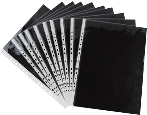 EXXO by HFP 25743 Hülle für Präsentationsbuch, A3 80 my klar, 10 Hüllen, transparent