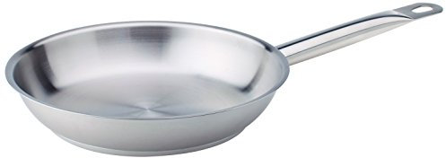 Pentole Agnelli COIX3111E40 Padella con Manico, Acciaio, Argento, 40 cm