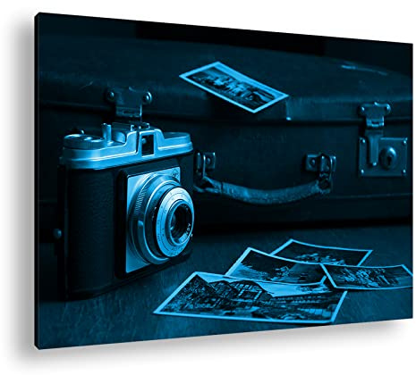 deyoli analógicos en fotos Antes altem maletín Efecto: Zeichnung como Lienzo, diseño enmarcado en marco de madera, impresión digital de alta calidad con marco, no es un póster o cartel, lona, 60x40