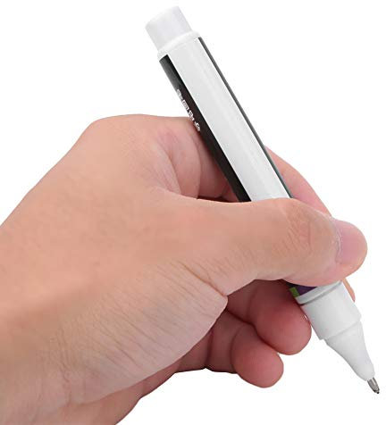 Lápiz de retoque eléctrico, lápiz de reparación de PCB, lápiz conductor de alta cómodo y práctico para la reparación de placas de circuito impreso para tarjetas electrónicas (negro)