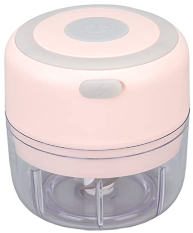 Mini hachoir à ail électrique rechargeable par USB mini robot culinaire 100 ml en acier inoxydable presse-ail pour oignon piment viande noix fruits poivre presse-légumes Rose