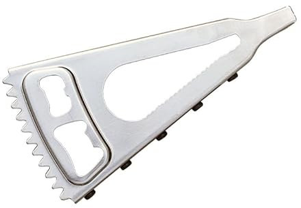 Jar Opener,5 in 1 Bottle Opener, Easy Twist-Off Cap Opener, Manual Can Opener, Beer Bottle Opener, Kitchen Tool Easy to Use for Children, Elderly and Arthritis Sufferers(Silver)
