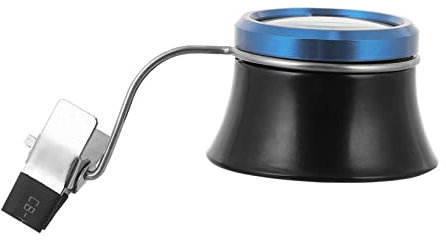 HAPINARY Clip Lupe Für Uhrmacher Fache Vergrößerung Leicht Und Tragbar Reparaturwerkzeug Für Schmuck Und Uhren Für Präzise Arbeiten Und Miniaturgravuren