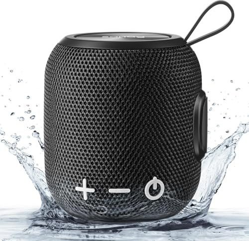 SANAG M7 Enceinte Bluetooth Portable, Haut Parleur étanche IPX67 avec Bluetooth 5.0, Surround à 360 degrés,1800mAh, Autonomie 10H, pour Soirées Plage, Randonnées, Voyage, Noir