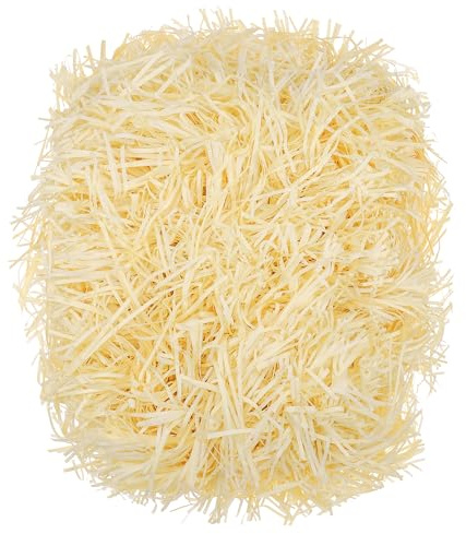 JIANTA 320g Yellow Shredded Tissue Paper for Gift Boxes, Raffia Gift Filler Paper Shreds, Soft Filling Material for Gift Box, Ideal Hamper Filling and Gift Packaging Filler