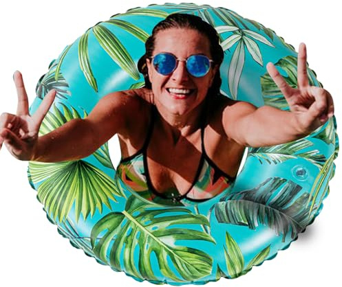 Kustimantu Anello da nuoto per adulti | Anelli da piscina portatili per adulti e donne – Aiuti da bagno gonfiabili per piscina, divertimento, relax e attività ricreative