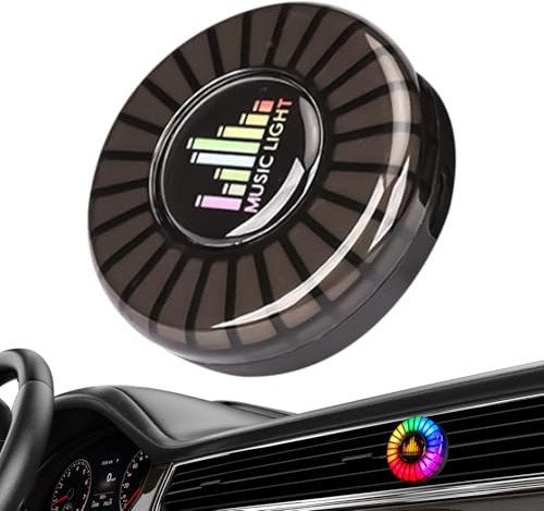 Désodorisant LED pour voiture – Lumière d'ambiance parfumée pour tableau de bord | Unité d'aromathérapie compacte avec alimentation USB, éclairage doux et parfum réglable pour voitures, camions, VUS 6