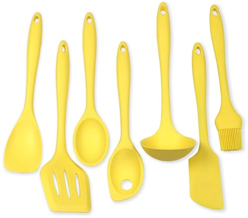 Chef Craft 42079 Premium Silicone Kitchen Tool and Utensil Set, Yellow