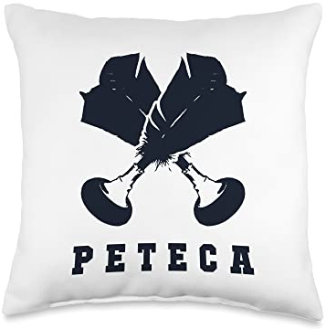 Indiaca Professional Peteca Peteca Players Gifts Emblem Game Ball Professional Indiaca Peteca Throw Pillow, 16x16, Multicolor