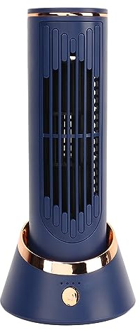 Yunir Ventilateur Tour sans Pales, Portable et Silencieux, 5 V, 2 A, 4 000 MAh, Large Gamme, 3 Vitesses, Type C, avec Câble de, pour Dortoir, Bureau, Bureau