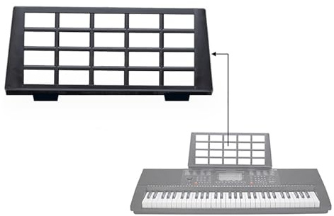 Support portable pour clavier de piano - Support de lecture - Support pour clavier de table - Étagère de table - Support de musique pour clavier - Support de clavier - Support de partition de musique