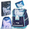 OXY BAG Schulranzen 4 Teilig Ergonomischer Schulrucksack Set Sportbeutel & Federmappe mit A4 Dokumentenbox Leicht Schulset Jungen Mädchen Schultasche für 1. - 3. Klasse Back to School