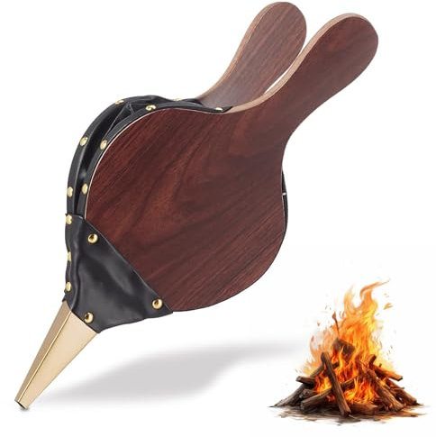 Soplador de Chimenea, Soplador de Aire de Madera, Fuelle de Madera, Fuelle Chimenea, Fuelle de Chimenea Interior, Sopladores de Chimenea Manuales, Fuelle de Mano de Fuelle para Chimenea, Soplador Leña