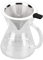 Cafetera para Verter, Juego para Verter café, Cafetera de Vidrio con Microfiltro de Malla, Tetera de Vidrio de 400 Ml, Cafetera con Gotero, Cafetera para Verter Resistente Al