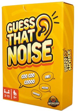 Guess That Noise - Funny Sound Impressions Party Game | Fun Age 8+ for Family & Friends | 2-15 Players, Ages 8+ | Perfect for Kids, Teens, Adults