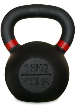 Kettlebells Weights Cast Iron Single Kettle Bell Weight Strength Training Equipment, Bodybuilding, Gym Workout, Fitness, And Exercise for Men & Women (18KG Single)