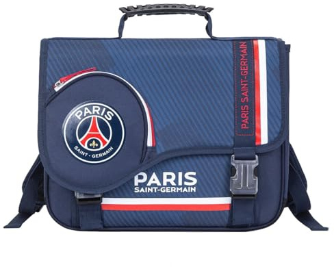 QUO VADIS 1 Cartable Primaire Club PSG - 2 Compartiments - Dimensions : 38 x 34 x 16 cm - Volume : 20 litres