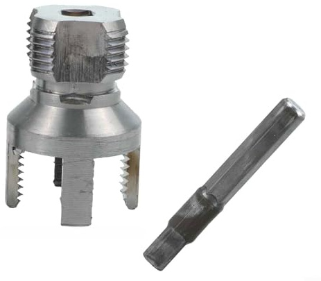 Gdfnmogo - Fresa filettatrice per tubi in metallo PPR, 20 mm, 25 mm, strumento per filettatura interna ed esterna, 1 infila tubo dell'acqua integrato, per impianti idraulici da 1/2 pollici e 3/4 di