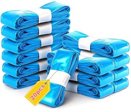 20 Piezas 4.5 Metros largo Recambios Cubos de Pañales Bolsa de Relleno Papelera Pañales Fuerte compatibilidad contenedor de pañales Recambios Resistencia Bebe contenedor de pañales Recambios