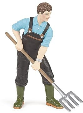 Papo -Dipinta a Mano- figurina-Vita nella fattoria-Giardiniere-39216-Collezione -Adatto a Bambini e Bambine - A Partire dai 3 Anni di età