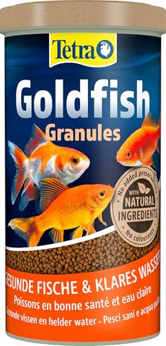 TETRA - Aliment Complet en Granulés - Pour Poissons Rouges et d'Eau Froide - Avec Couvercle Doseur - 1 Litre