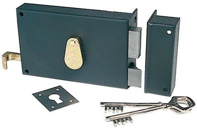 Jpm - Serrure de securite a poser en applique horizontale 4 gorges-a tirage - Réf..124 - Main.D - Axe mm.64 -