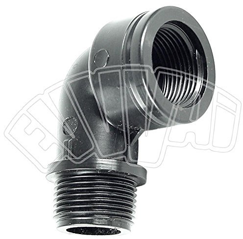 M 3/4 X F 3/4 - GOMITO 90 GRADI CURVA RACCORDO FILETTATO PER TUBO IRRIGAZIONE