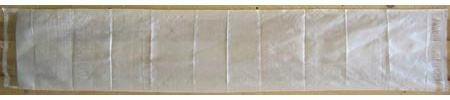 BUDDHAFIGUREN Buddhistisk ceremoniell halsduk - Khata - Kata - Lycklig halsduk - Buddha sjal - 32 x 212 cm - Vit