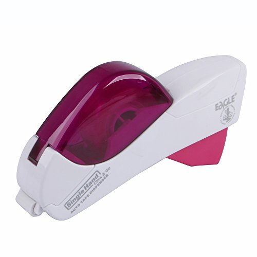 Dispenser Automatico Nastro Adesivo, adatto per nastri da 12 mm a 19 mm, Bianco rosato