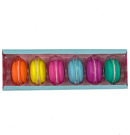 Tinc - Macaron Radiergummis Set von 6 - Radiergummi Schule und Büro - Lustiges und Funktionales Design - Buntes Schreibwaren - Originelles Nicht Essbares Accessoire