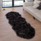 Paco Home Kunstfell Fellteppich Imitat Sitzkissen Herzform Rund Verschiedene Formen Schwarz, Grösse:55x160 cm Fell-Form