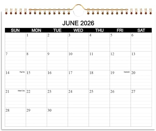 Calendar 2026-2027 - Wall Calendar 2026-2027 Runs from April 2026 to December 2027, 21 Months Calendar with Thick Paper for Planning at Home or Office, 8.5 x 11 Inch, Black