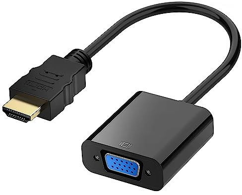 DGTech DigitalTech® Adaptateur HDMI vers VGA 1080P Convertisseur Mâle vers Femelle pour Moniteur, Ordinateur, Projecteur, Tablette, Ordinateur portable, Ultrabook,PS3, Xbox One, Xbox 360, Wii U