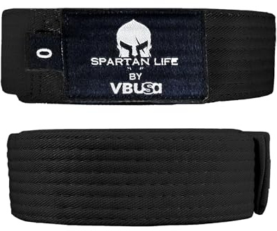 Victorbudo USA Martial Arts Belt for Karate, Judo, Aikido & Taekwondo - Cotton (Black, 4-Size / 280cm)