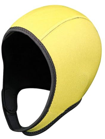 QSTDGVPW Tauchhaube Surfkappe 3 Mm Neoprenhaube Tauchhaube Surfkappe Thermohaube für Rafting Schwimmen unter Wasser, Gelb