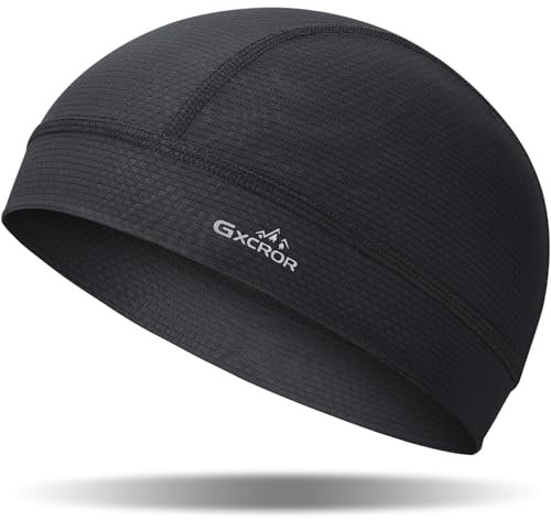 GXCROR Fahrradmütze Unter Helm Atmungsaktiv Helmmütze Fahrrad Cap Sommer Unterziehmütze für Herren Damen Leicht Cycling Cap für Radfahren Laufen Motorrad