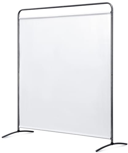 Angel Living Paravent 1 Panel Room Divider Protective Screen Wall Room Partition for Offices, Balcony, Bedroom, Outdoor Garden 162 x 174cm (Natural)